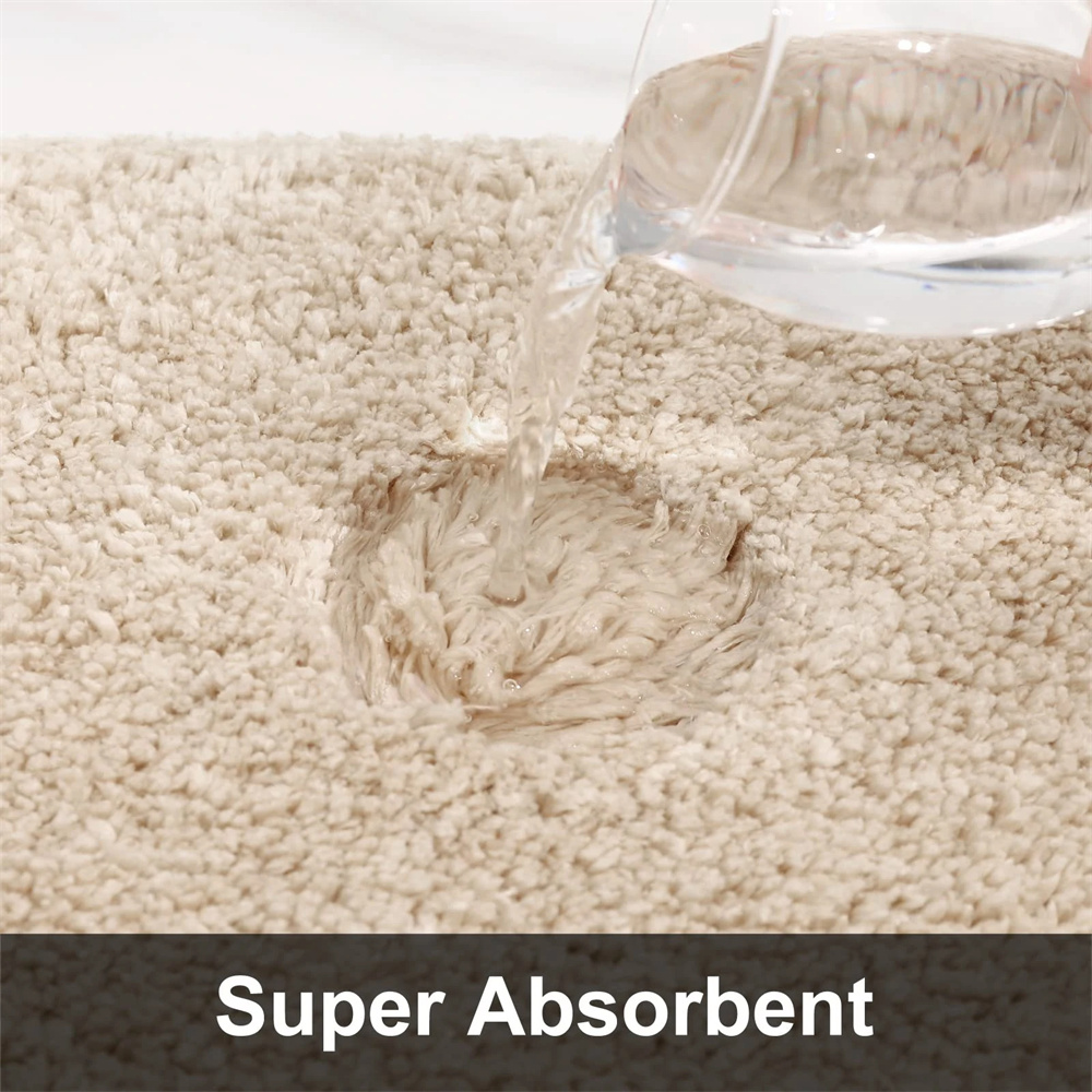 Olanly-alfombra de baño de lujo, alfombra de ducha absorbente, alfombra gruesa antideslizante para suelo de cocina, decoración suave y esponjosa para sala de estar, alfombra de felpa