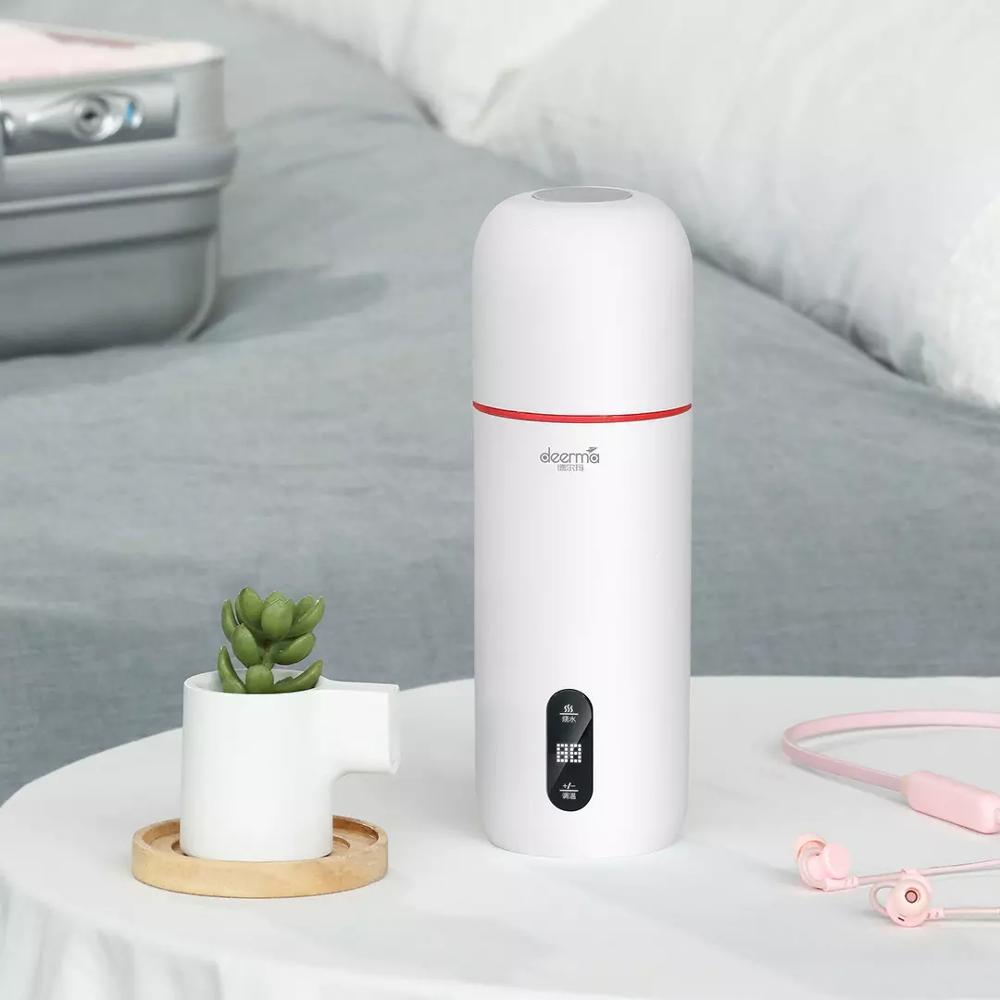 Deerma bollitore elettrico portatile tazza termica 350Ml bottiglia da viaggio per caffè controllo della temperatura tocco accorto acqua tazza