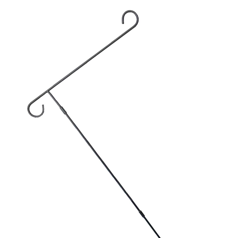 1pc Flag Pole Durable Iron Practical Flag Post Banner Bracket Flags Stand Flags Holder for Yard