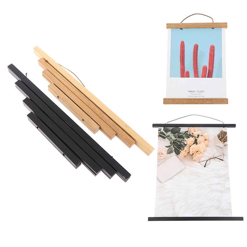 Magnetische Diy Hout Poster Frame Teak Grenen Foto Hangers Opknoping Kit Voor Foto Canvas Poster Frame Canvas Frame Art Hanger