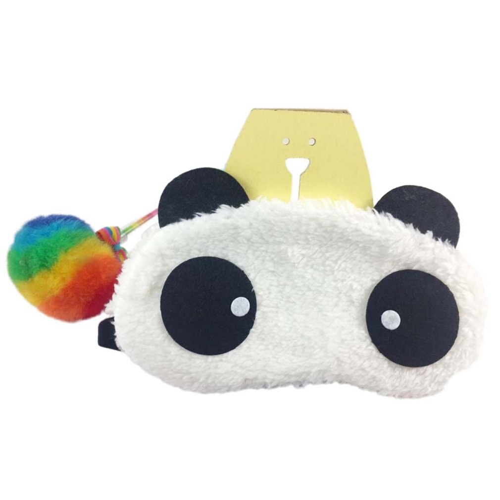 1PCS Nap Eye Shade Cartoon Blindfold Sleep Eyes Cover Travel Rest Patch Blinder Cute Panda Sleeping Eye Mask: H