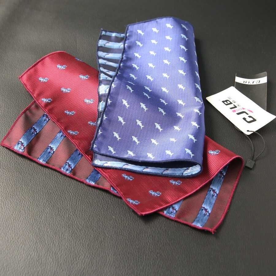 Cartoon Pochet Zakdoeken Voor Mannen Classic Pocket Handdoek Voor Wedding Party Pak Accessoires