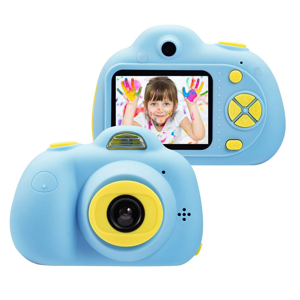 Toys Camera Mini 2.0 inch HD IPS Screen Children Kids Camera D6 1080P Video Recorder Flash Photo 12MP Camcorder For Kids: blue
