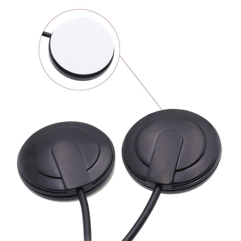 21-Inch Draad Lengte 1/4 Inch Output Jack 2 In 1 Piezo Pickup Disc Transducer Voor Gitaar Viool Ukulele mandoline Banjo Cello (Wi