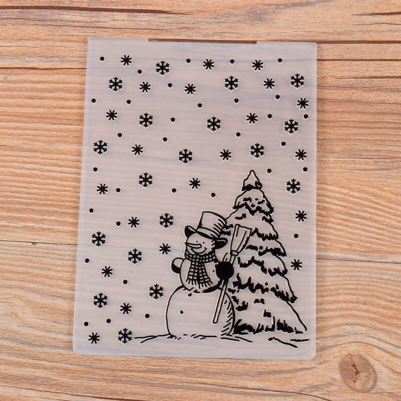 Jul prægning mappe diy card papercraft scrapbooking dekor skabelon dagbog: Y002