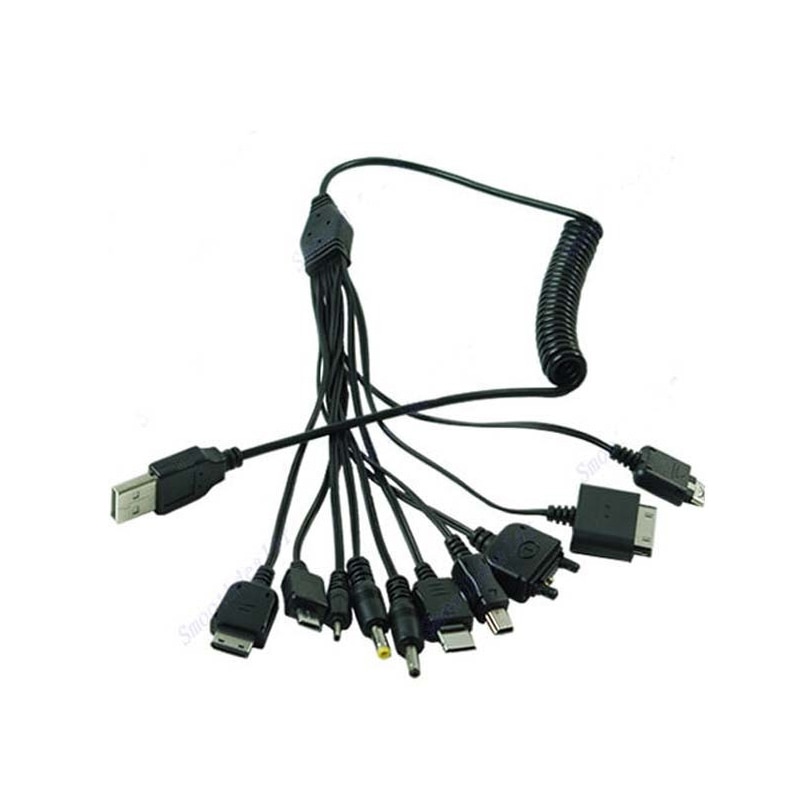 Multi-Funktion Ladegerät Kabel 10 in 1 Universal Micro Mini USB Kabel Multi Jack Ladegerät Kabel Frühjahr Linie Bundles