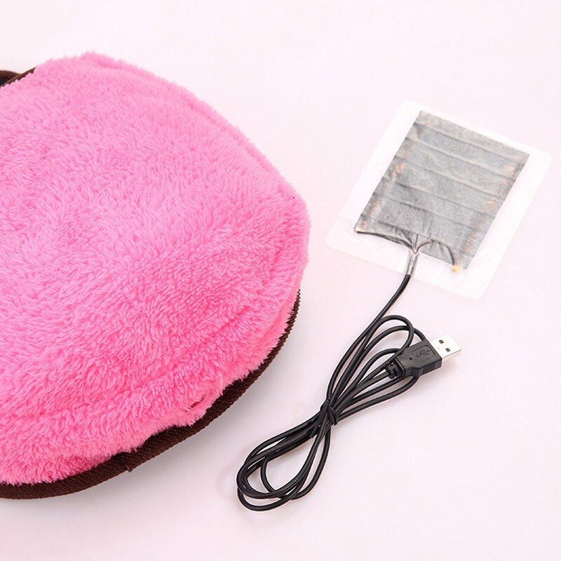 USB Heated Mouse Pad Mousepad Mat Mause Hand Warmer with Wristguard Warm Winter Mouse Mat USB Port FDH