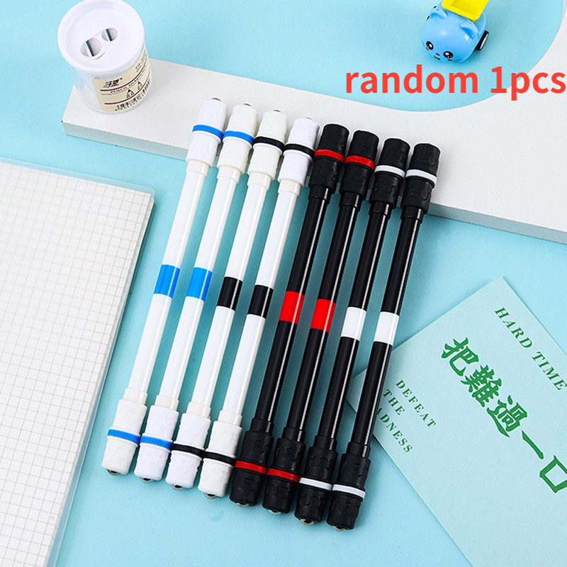 Verlichte draaiende pen Creatieve rollende speciale pen Kinderen Release Pressure Spin Toy Pocket Led Flash Spinning Pen: Sky Blue