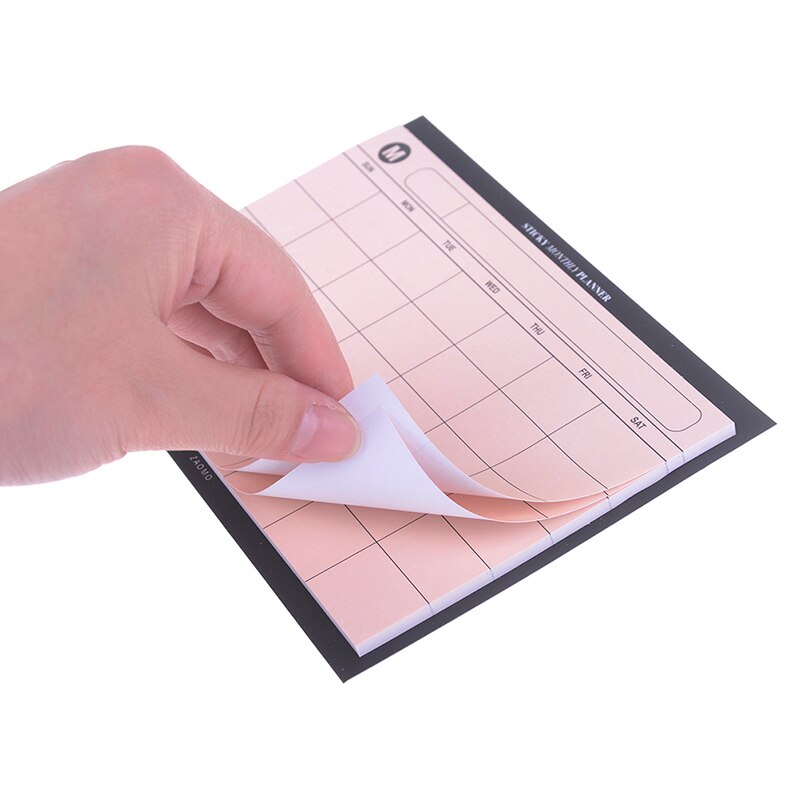 Simple Desktop Schedule Planner Monthly Plan Kawaii Mini Notebooks Office Supplies Work Efficiency Summary Organizer