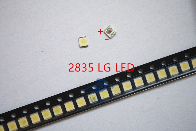 Lg 100 Stks/partij 3528 2835 Smd Led 1W 350MA Koel Wit 100LM Voor Tv Lcd Backlight Beste .
