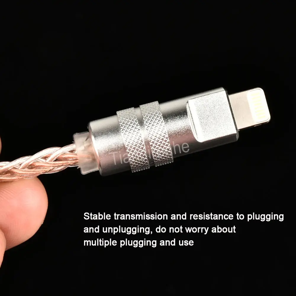 Tiandirenhe new upgrade hifi otg cable ios to type-c copper-silver cable for iphone 15 12 13 14 pro max 11 android top quality tt3