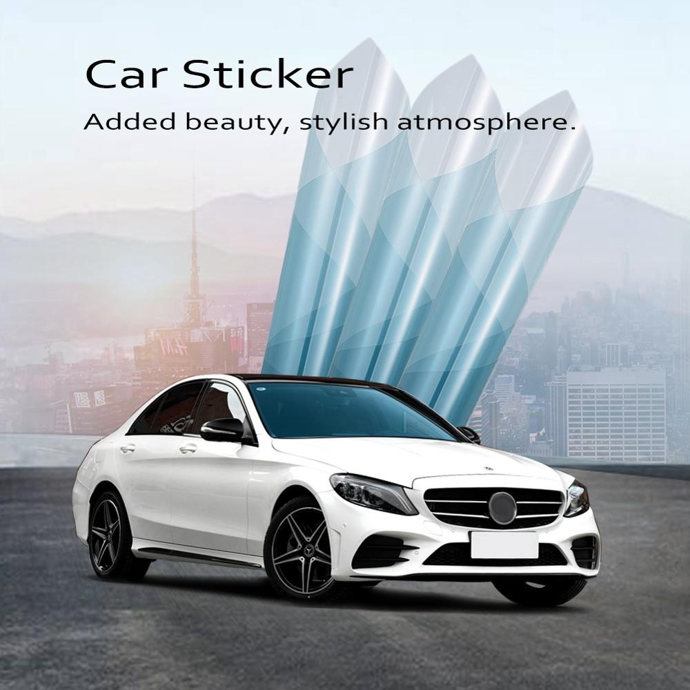 Light Blue 70% VLT Car Windshield Tint Foils UV 99% Solar Protection Film Windscreen Front Rear Window Tints 75cm x 3m