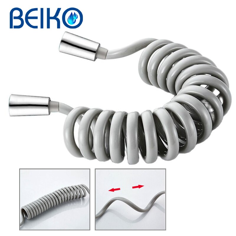 Handheld Bidet Sproeier Set Kit Pcv Hand Bidet Kraan Voor Badkamer Handspuit Douchekop Zelfreinigende: White PVC PIPE