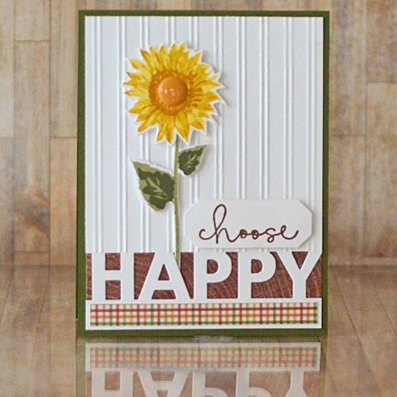 Happy word ramme metall kutte dies sjablonger glad ord ramme utstansing for kort lage dekorasjon