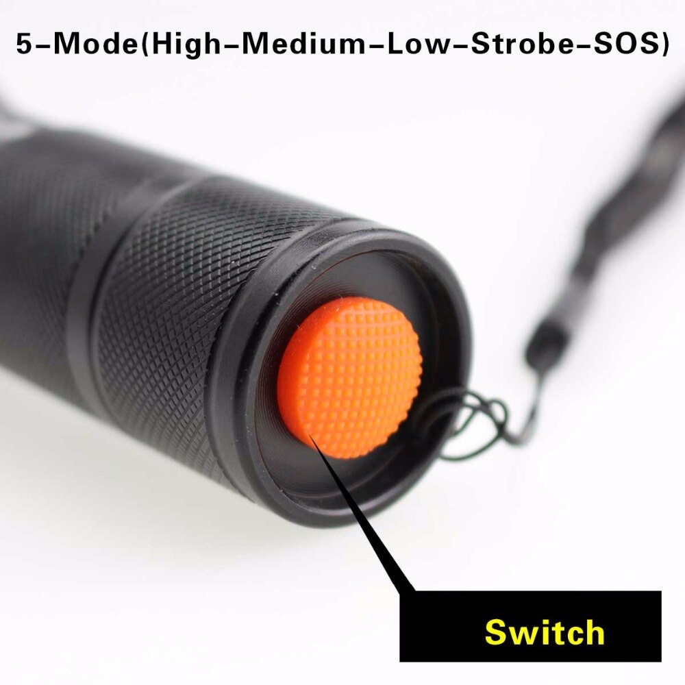 XML-T6 LED Taschenlampe Hohe Lumen Lange Bestrahlungsabstand LED-taschenlampe tragbar Notbeleuchtung Einsatz 18650 AAA Batterie