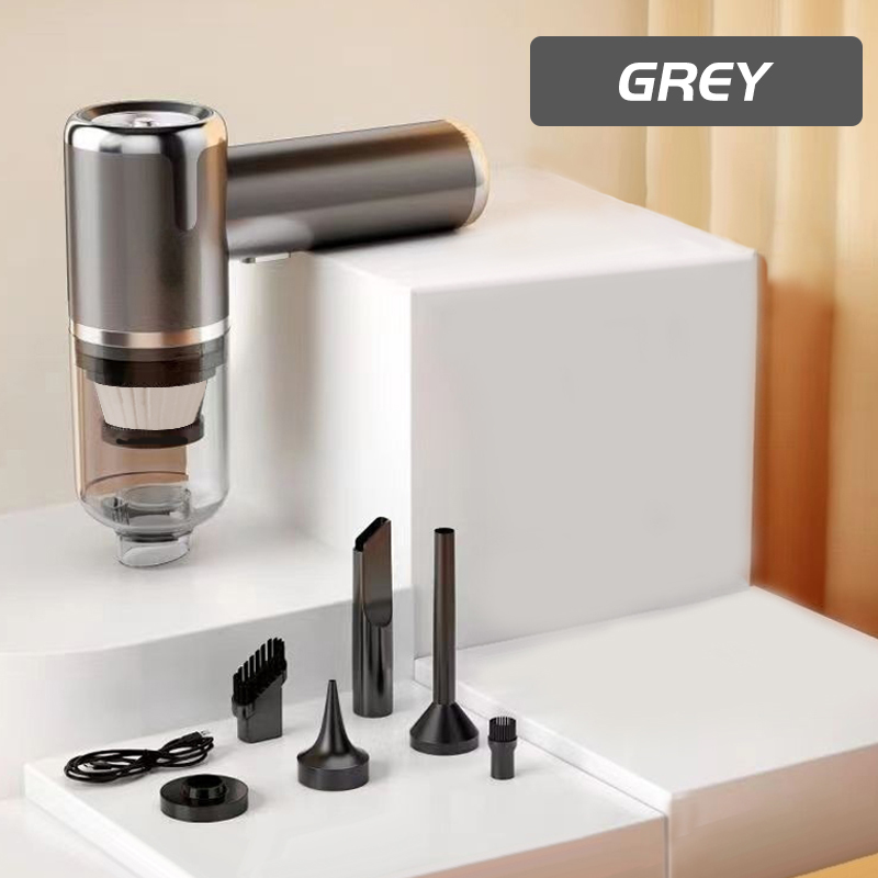 SZUK 148000PA aspiradora de mano Mini aspiradora de coche portátil inalámbrica para electrodomésticos potente soplador de aire: BLANCO