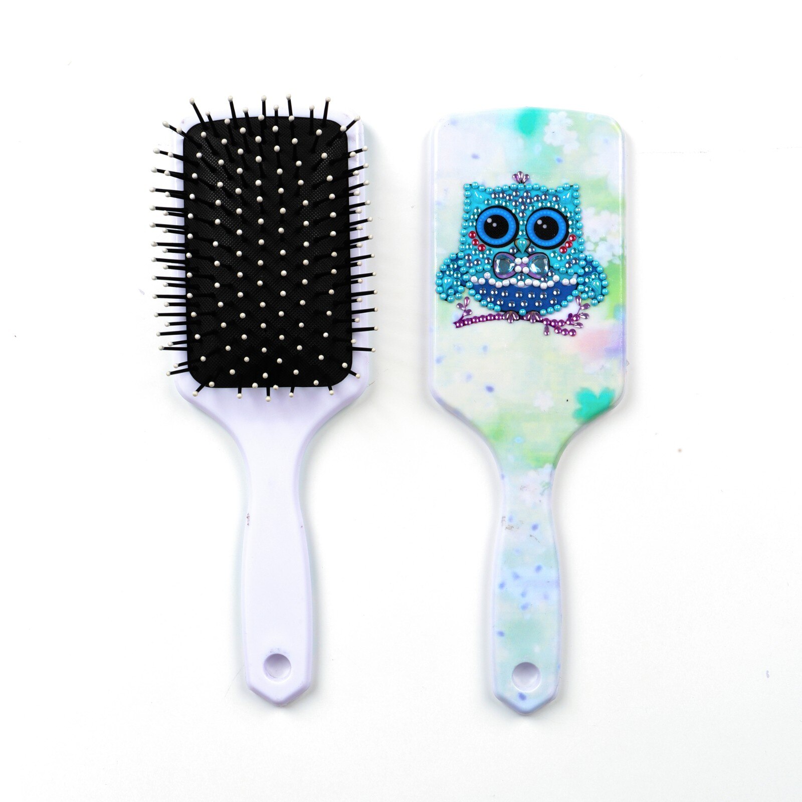 Peinture diamant 5D à faire soi-même, avec des animaux de dessin animé, peigne à strass, brosses à cheveux en forme spéciale, artisanal fait à la main: 5