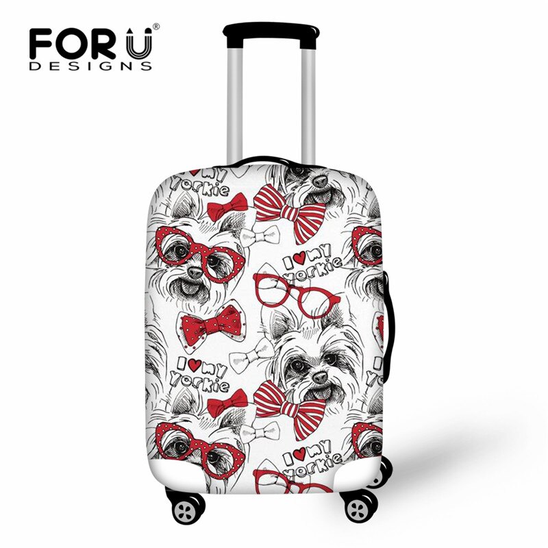 Luggage Cover - Elastic Waterproof Dustproof Suitcase Protector - Yorkshire Terrier Print