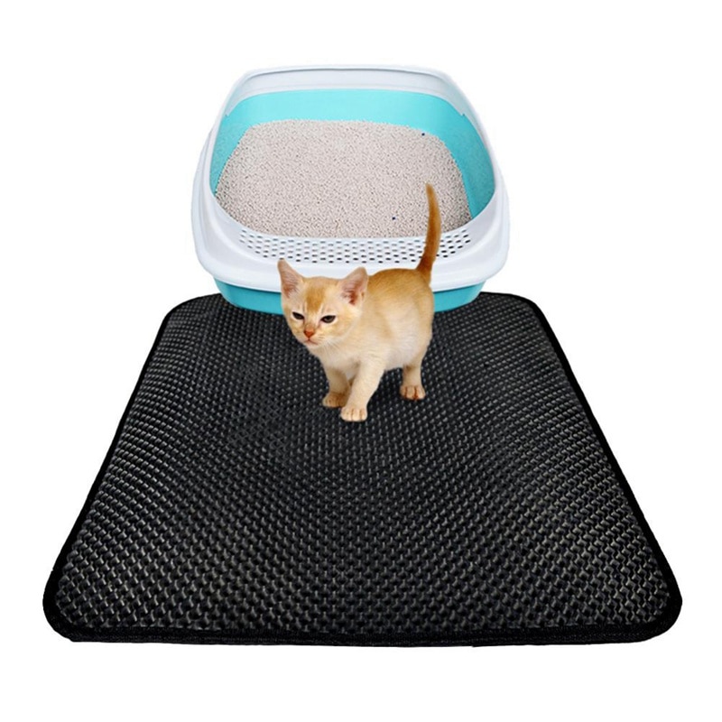 Haustier Katzenstreu matt EVA Doppel Schicht Anti Spritzen Katzenstreu Nest Wasserdichte Untere Nicht-Unterhose Haustier Wurf matt schicht Coussin Plaudern