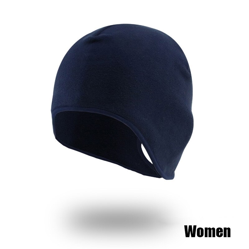 Cykelhjelm kasket vinter varm fleece kasket ride pandebånd sport bandana cykel mut løb hat cykel cykel kasketter gorra ciclismo: Flåde (kvinder)