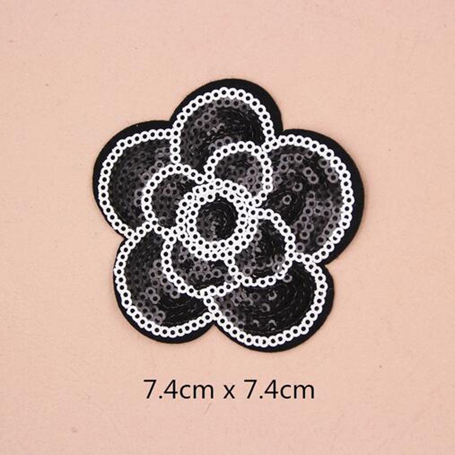 1PC Paillette Sequins Embroidered Patches Clothes Stickers Bag Sew Iron On Applique DIY Apparel Sewing Clothing Accessories BU20
