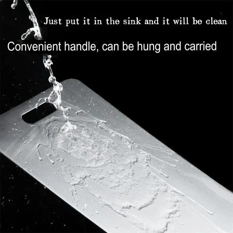 Tablas de corte de titanio para cocina, tabla de cortar de acero inoxidable, tabla de cortar de doble cara de acero inoxidable 304 de alimentaria