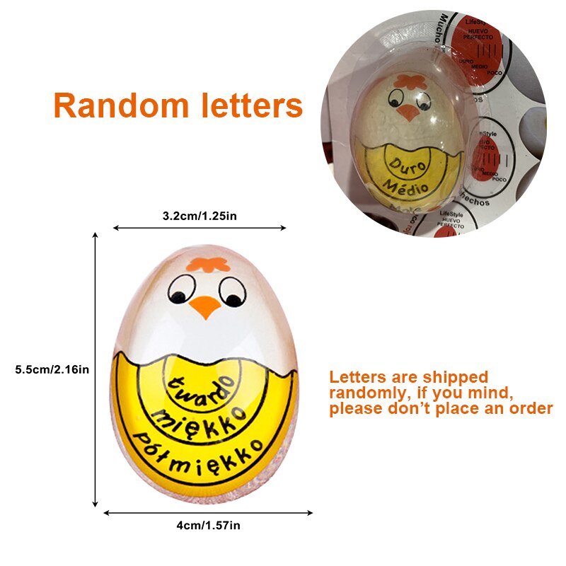 1pcs Egg Color Changing Timer Yummy Soft Hard Boiled Eggs Cooking Kitchen Eco-Friendly Resin Egg Timer kitchen accessories: NO.2