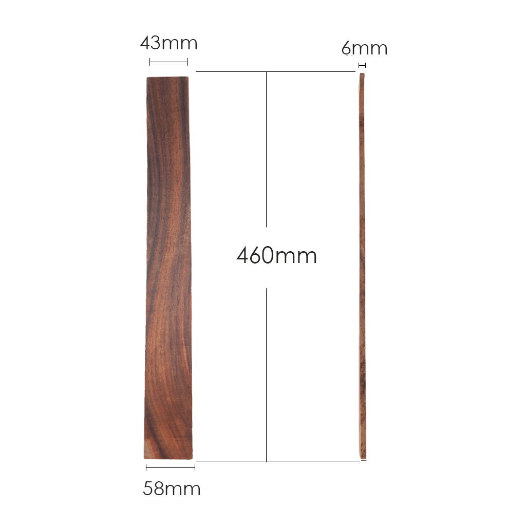 Rosewood Fretboard Wooden Blank Fingerboard For Acoustic Guitar DIY Parts