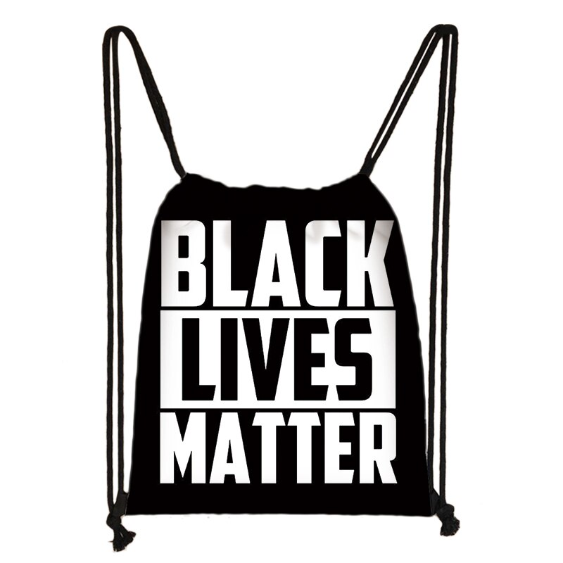 Black lives matter snor taske mand kvinde blm rygsæk teenager fro sorte opbevaringstasker afro dreng rejsetasker blød rygsæk: Skdblackmenss 06