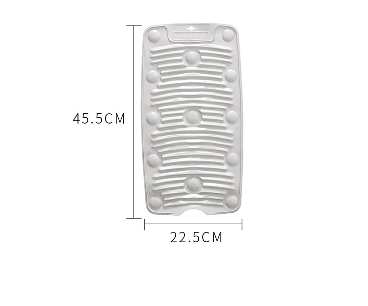 Non-slip Folding Silicone Washboard Suction Cup Laundry Tool Can Hang Space-saving Cleaning Tools Household Items Accessories: Rectangle