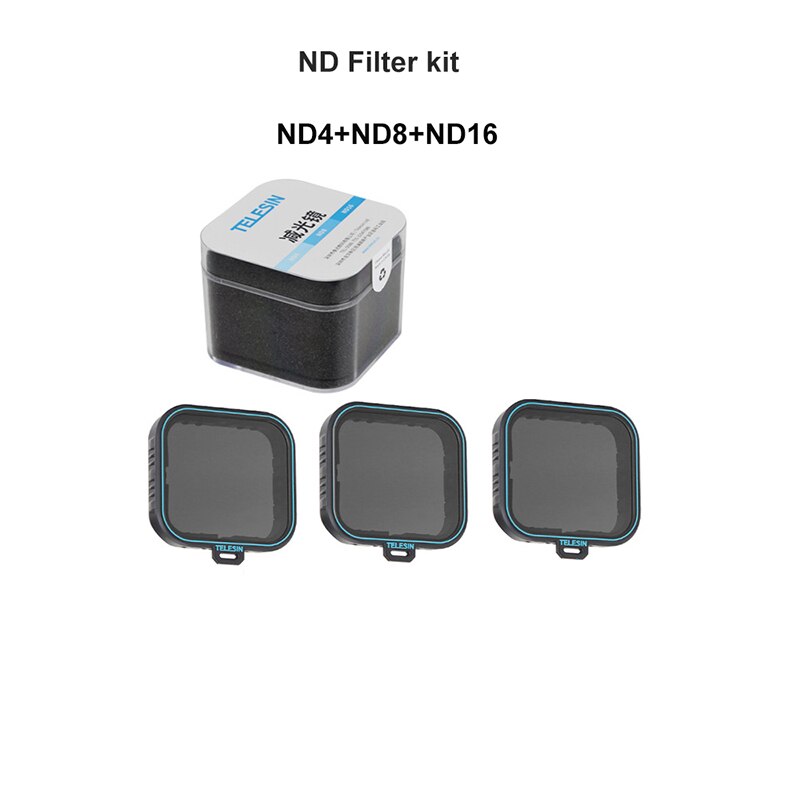 TELESIN CPL ND 4 8 16 Filter set For Gopro hero 7 6 5 Hero7 hero6 hero5 filtre kit filtro polarizing filter for go pro camera: ND