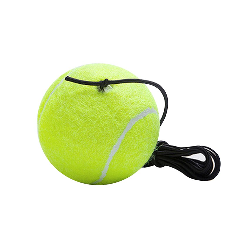 Heavy duty tennistreningshjelpemidler verktøy med elastisk tauballtrening selvbetjent rebound tennistrener partnersparringsenhet: Enkelt treningsball