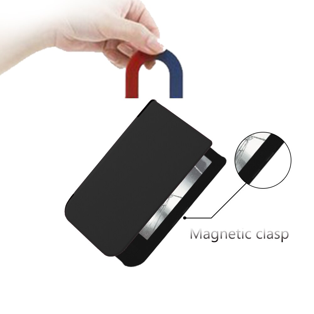 Smukła obudowa do Pocketbook 631 Plus, inteligentne etui ze skóry PU do Pocketbook dotykowy HD 631, magnetyczny Funda do Pocketbook dotykowy HD 2