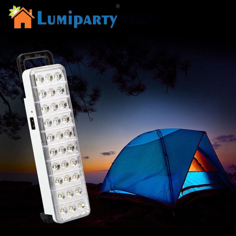 LumiParty Oplaadbare Noodverlichting Super Heldere Zaklamp 50 LEDs Draagbare Zaklamp voor Thuis Outdoor Camping Verlichting