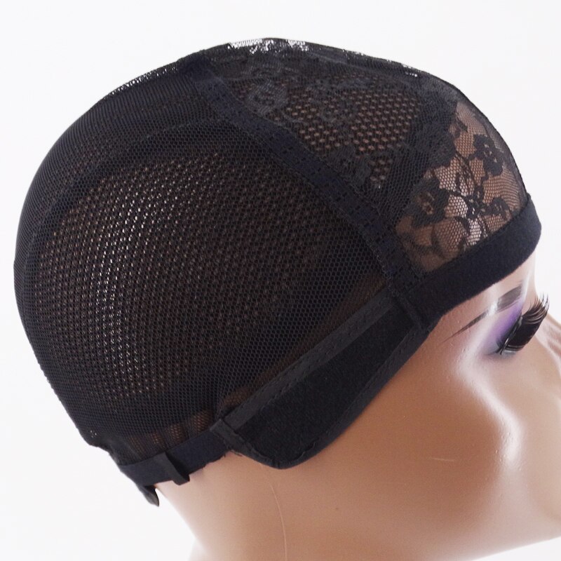 Wig Cap for Making Wigs with Adjustable Strap on the Back Weaving Cap Glueless Wig Caps Good Hair Net Black