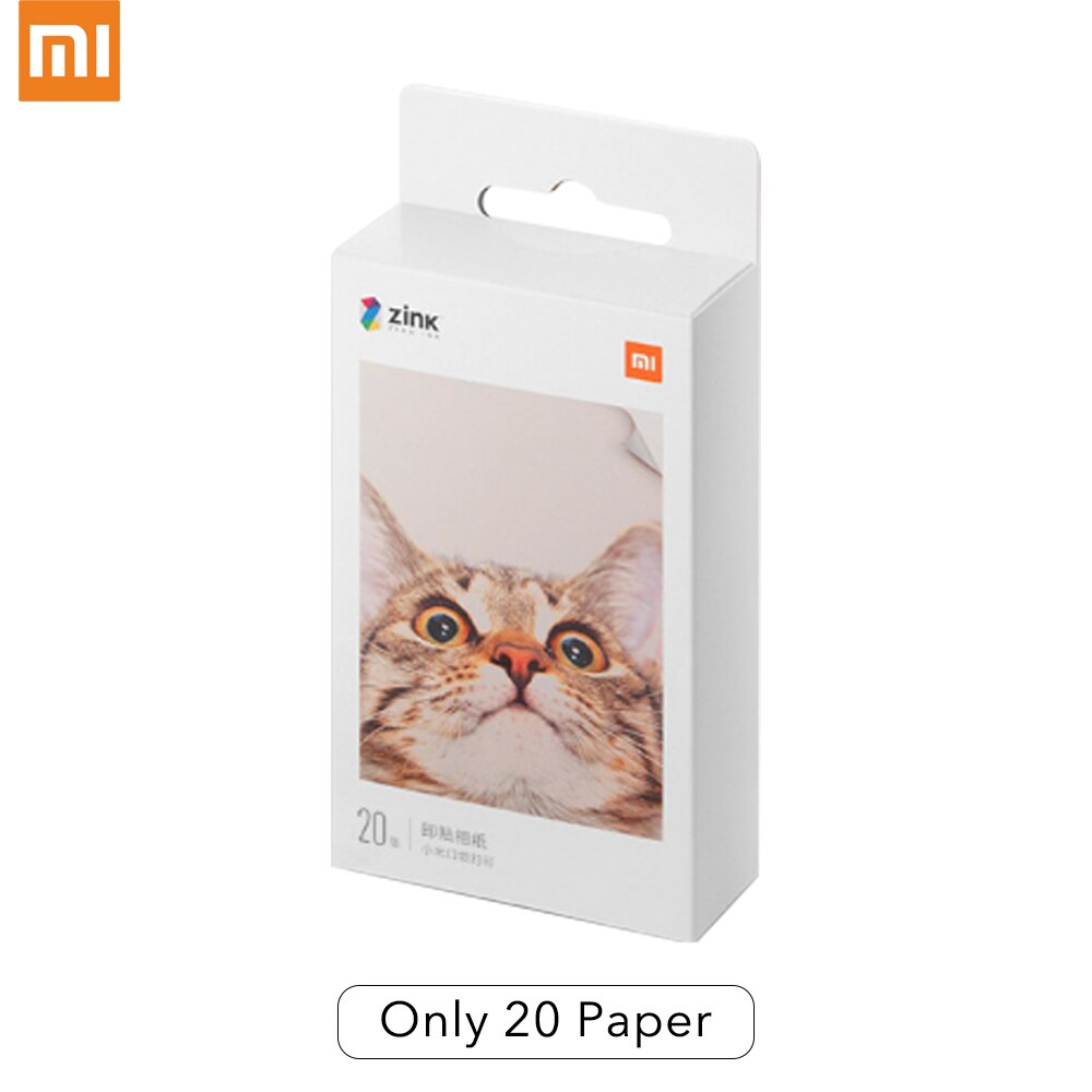 Xiaomi Pocket Photo Printer 300dpi Portable Mini AR Picture Printer With DIY Share 500mAh Picture Printer Zink Paper Printer: Only 20 Paper