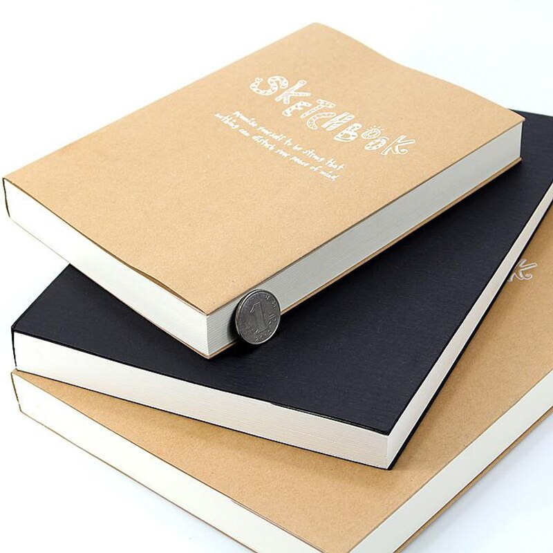 A5 B5 16K Blank Kraft Paper Sketchbook Student Painting Book Art Painting Paper Teacher Office Student Stationery