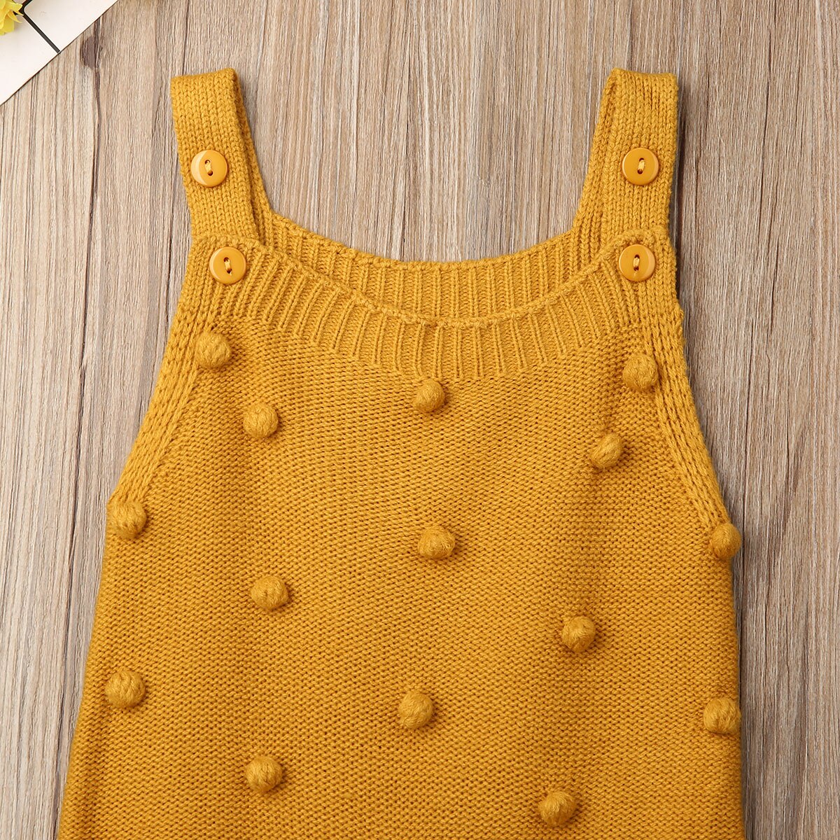 Pudcoco Gebreide Mouwloze Romper Pasgeborenen Baby Jongen Meisje Vest Babygrow Jumpsuit Winter Kleding Overalls Dots Outfits
