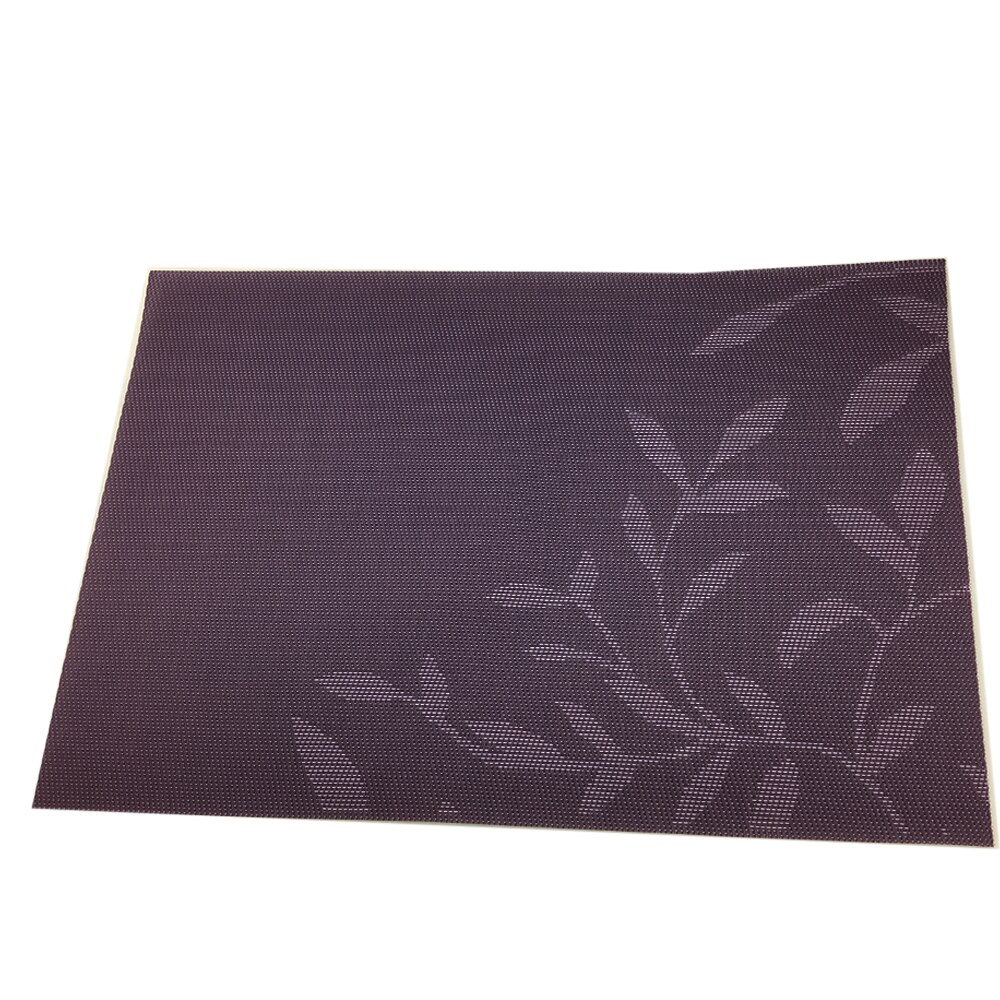 Set de table violet pour salle à manger, tapis de table en pvc à fleurs, sets de table, tapis de tasse, dessous de verre, accessoires de cuisine, 4 pièces