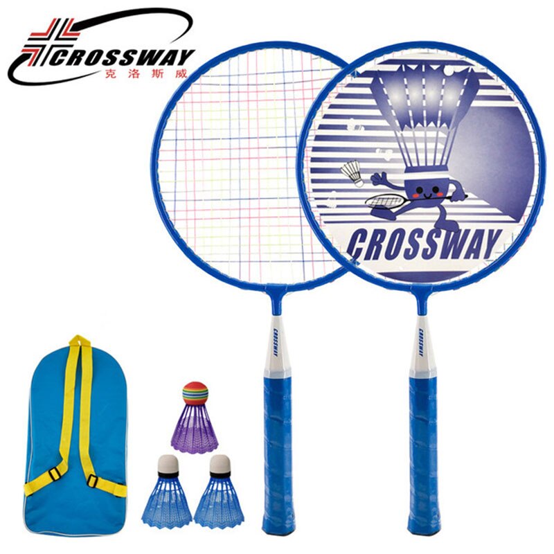 2Pcs Kids Professionele Badminton Rackets Set Kinderen Dubbele Badminton Racket Titanium Legering Lichtste Spelen Badminton Wholesa