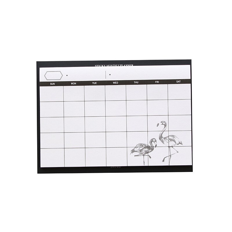 Simple Desktop Schedule Book Stationery Monthly Plan Book Tearable Note Book Work Summary Plan Office School Supplies