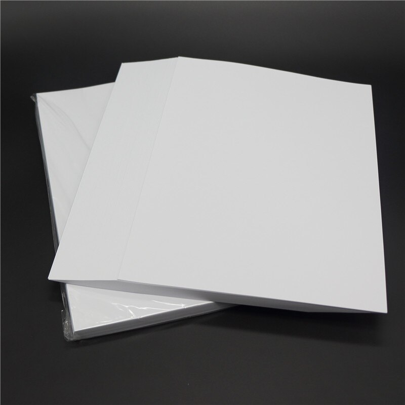 Tyndt papir 115g glanset fotopapir på den ene side  a4*100 ark til farveinkjetprinter