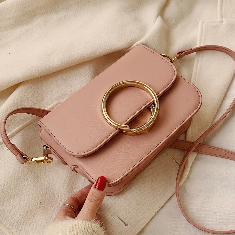 Couleur unie carré sac à bandoulière nouvelle en cuir PU femmes sac à main de créateur mignon dame épaule sac de messager