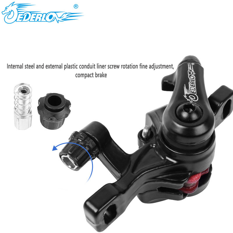 Freni a discoteca JEDERLO F180/R160 F160/R140 montagna bicicletta linea meccanica tirando freno a discoteca accessori per biciclette in lega di alluminio