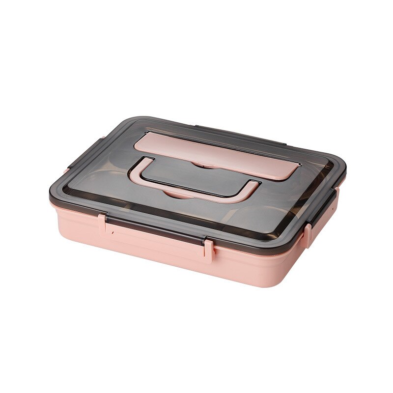 Japanse Kinderen Lunchbox 304 Rvs Bento Lunch Box Met Compartiment Servies Magnetron Voedsel Container Doos