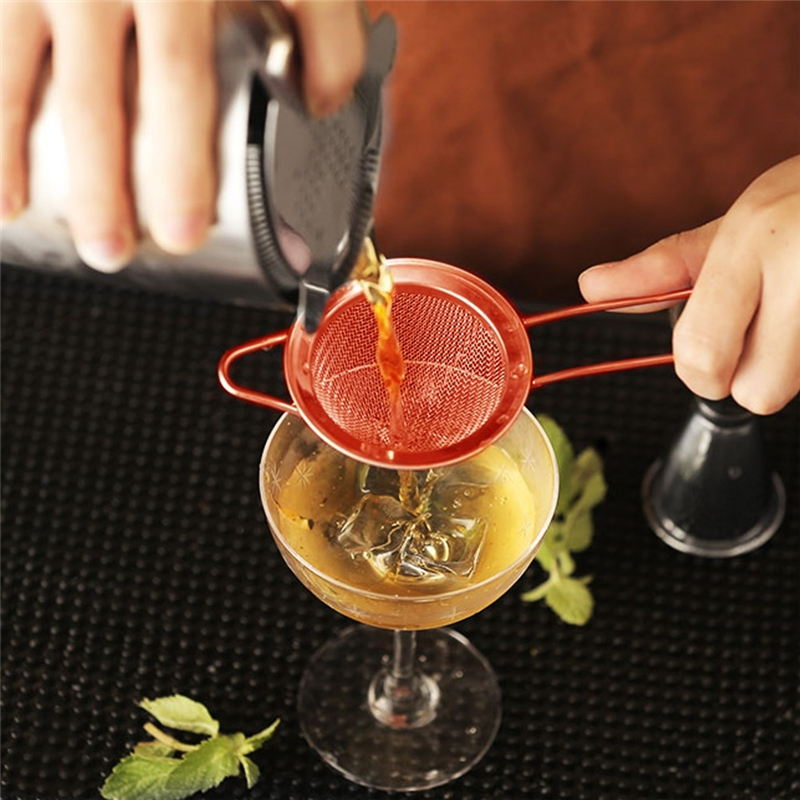 Bar Cocktail Strainer 304 Stainless Steel Cocktail Sieve Great For Removing Bits From Juice Fine Mesh Strainer Barware