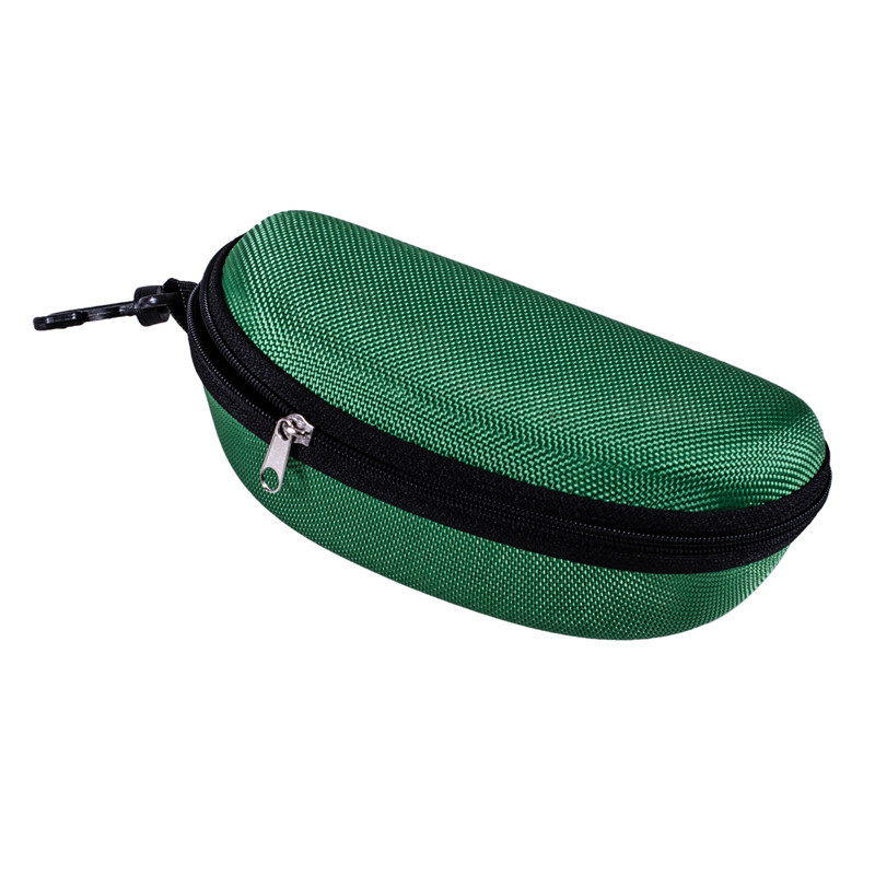 Portable Sunglasses Reading Glasses Carry Bag Hard Zipper Box Travel Pack Pouch Case: Green