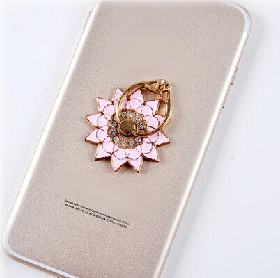 Heart Mobile Phone Stand Holder Metal For iPhone Huawei Ring All Phone Finger Ring Mobile Phone Stand Diamond: F