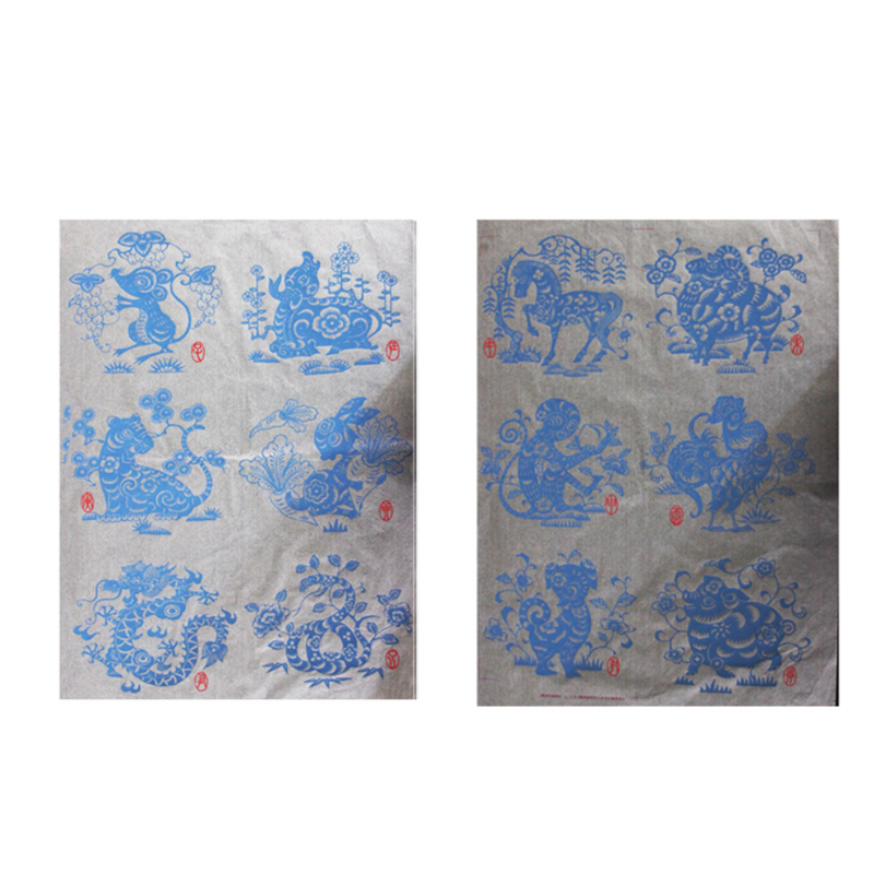Papier de transfert en céramique sous glaçure, décalcomanies bleues et blanches, moyenne et haute température sous glaçure pour céramique