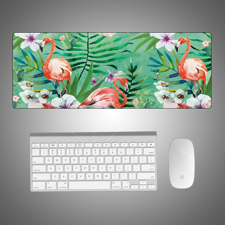 Cartoon Flamingo śliczne podkładka pod mysz Creative INS Tide duży komputer gamingowy klawiatura stół biurowy mata biurko Kawaii dla nastolatków: 6-800X300X2mm